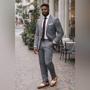 Duca Italy beige tan leather oxfords brogues dress shoes size 42 9 $300